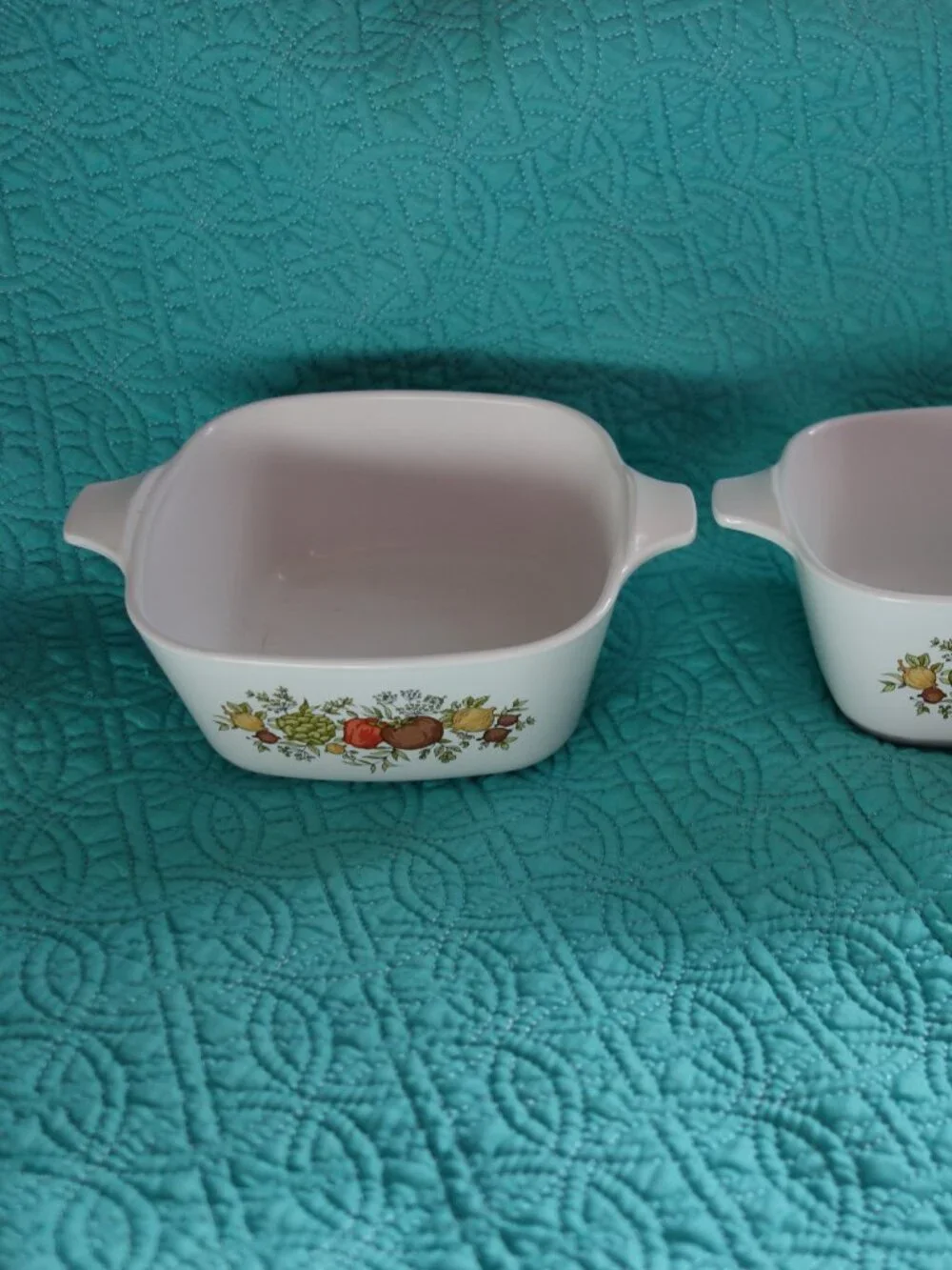Pair of Corning Ware Spice Of Life Bakeware Square